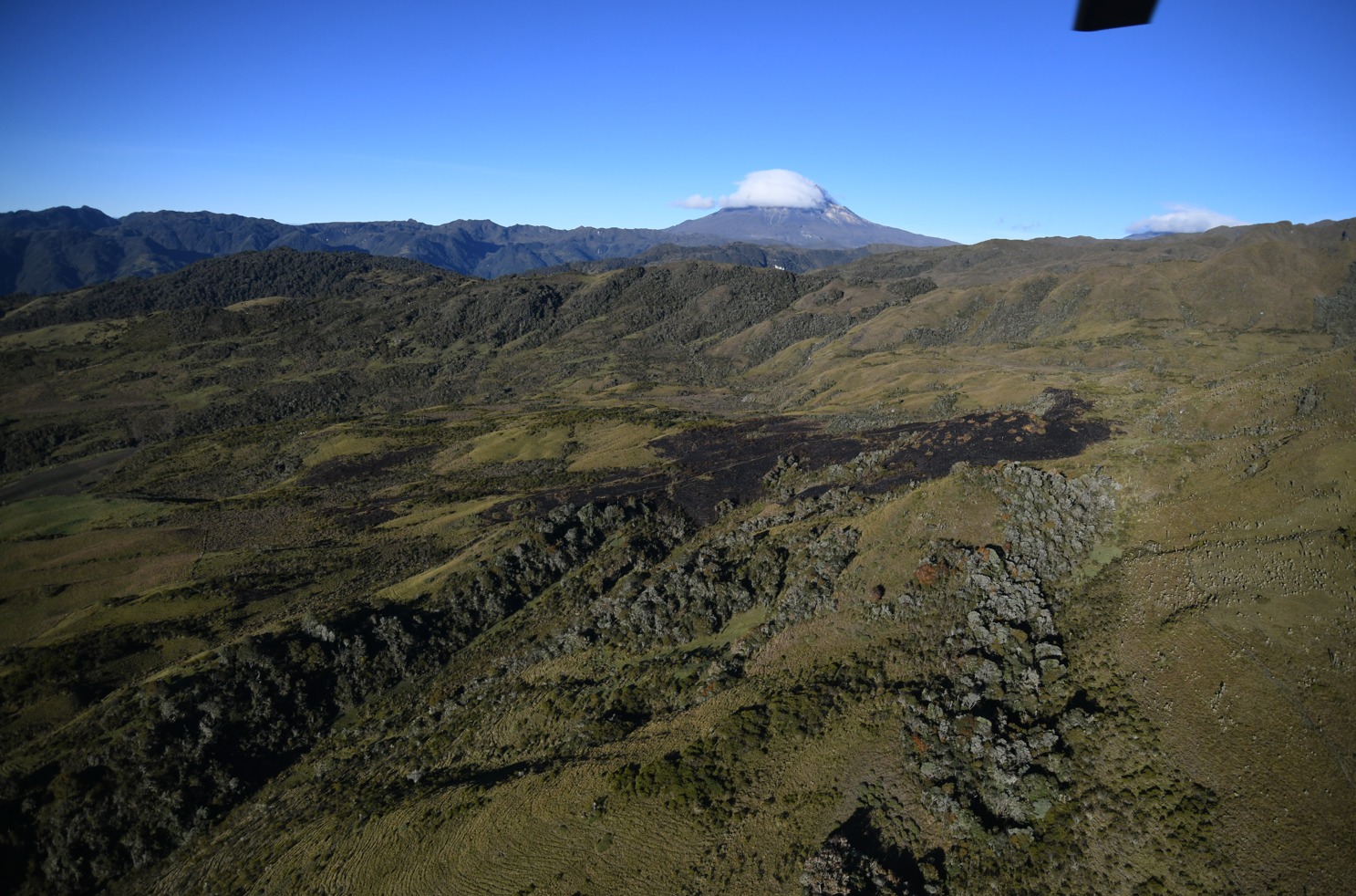 Sobrevuelo no evidencia incendio forestal activo en el Nevado de Santa Isabel